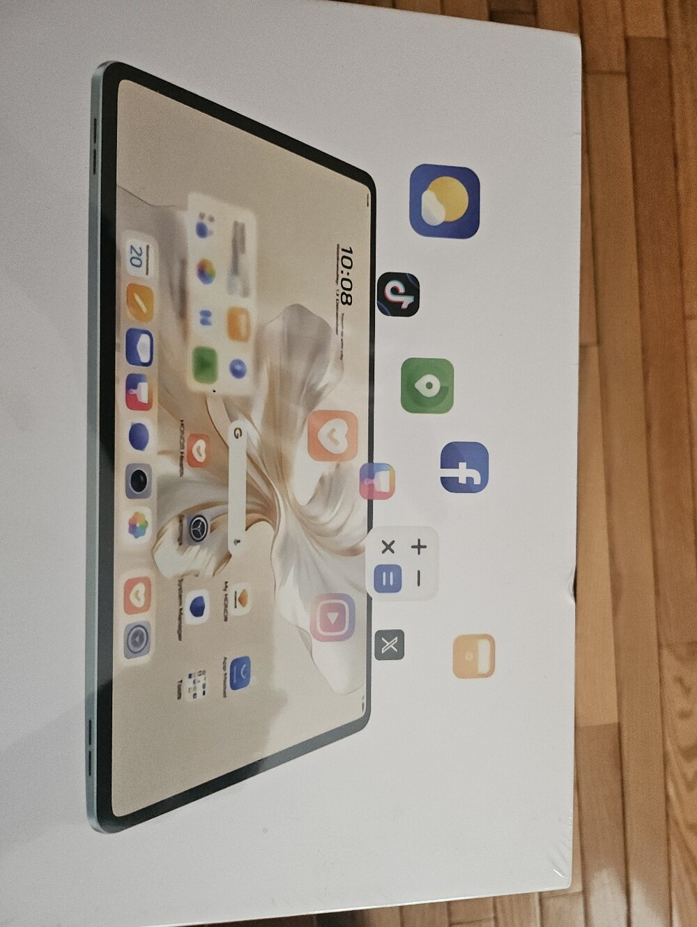 Gray Tablet with Large Display and Slim Bezel
